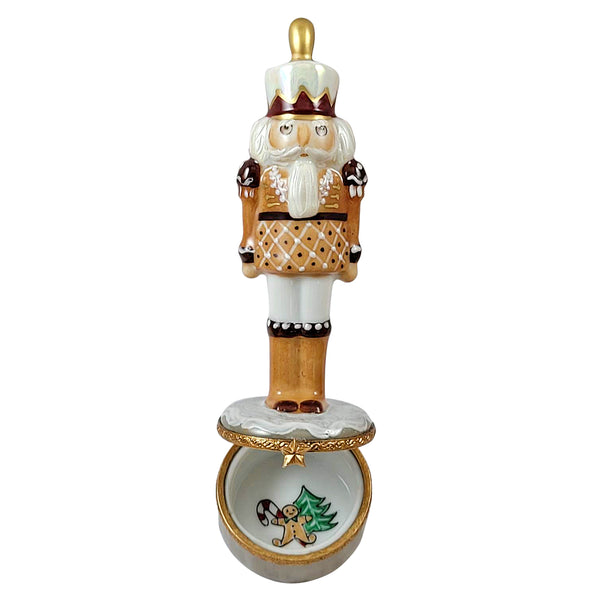 Load image into Gallery viewer, Rochard "Gingerbread Nutcracker" Limoges Box