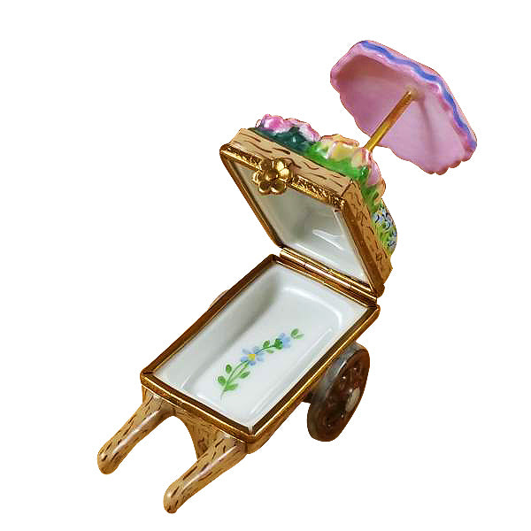 Load image into Gallery viewer, Rochard "Flower Cart" Limoges Box