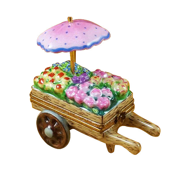 Load image into Gallery viewer, Rochard "Flower Cart" Limoges Box