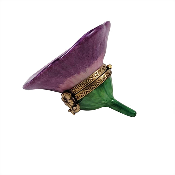 Load image into Gallery viewer, Rochard "Purple & Yellow Pansy" Limoges Box