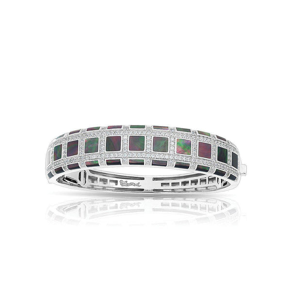 Load image into Gallery viewer, Belle Etoile Regal Mother-of-Pearl Bangle - Black Mother-of-Pearl