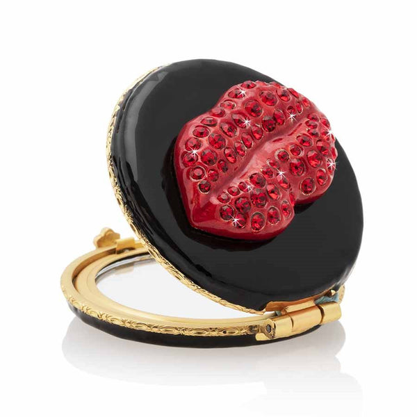 Load image into Gallery viewer, Jay Strongwater Monroe Lip Compact - Black