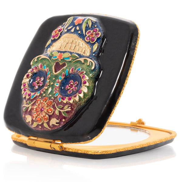 Load image into Gallery viewer, Jay Strongwater Lilah Skull Compact