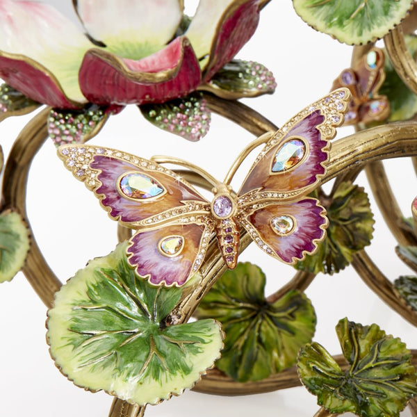 Load image into Gallery viewer, Jay Strongwater Claudine Floral & Butterfly Candelabra