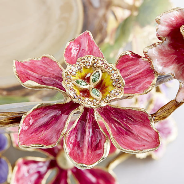 Load image into Gallery viewer, Jay Strongwater Cornelis Dutch Floral Glass Bowl
