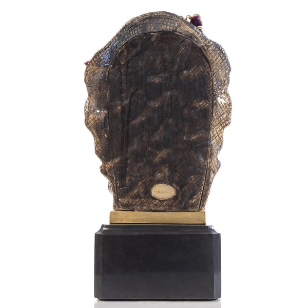 Load image into Gallery viewer, Jay Strongwater Rhino Bust With Butterflies Objet