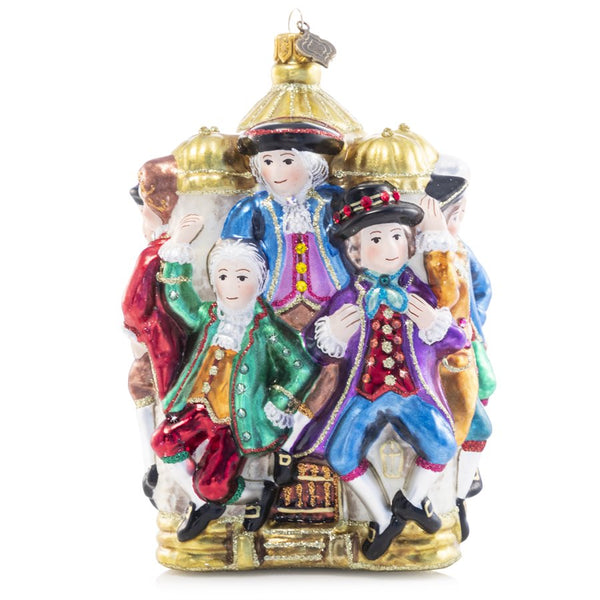 Load image into Gallery viewer, Jay Strongwater 10 Lords Leaping Glass Ornament