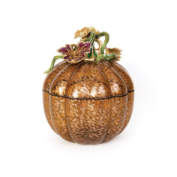 Load image into Gallery viewer, Jay Strongwater Dalton Leaf & Vine Jeweled Large Glass Jar
