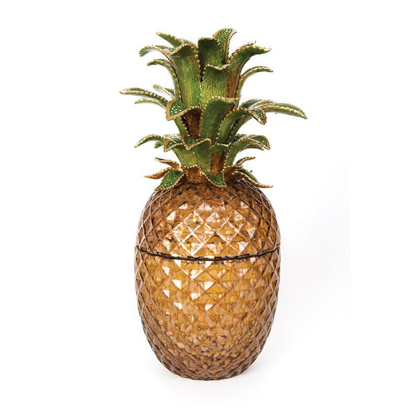 Load image into Gallery viewer, Jay Strongwater Winston Pineapple Jeweled Glass Jar