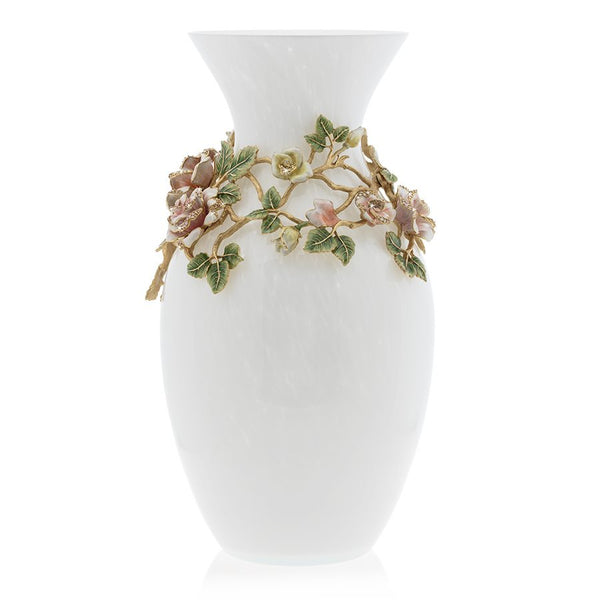 Load image into Gallery viewer, Jay Strongwater Gabrielle Rose Grand Vase