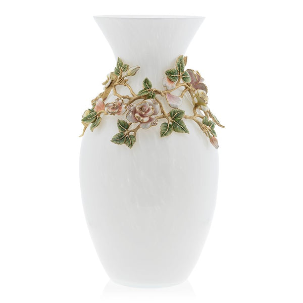 Load image into Gallery viewer, Jay Strongwater Gabrielle Rose Grand Vase