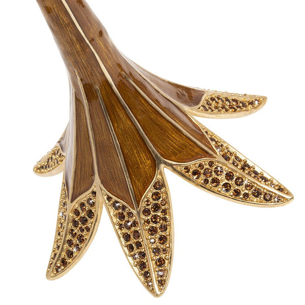 Load image into Gallery viewer, Jay Strongwater Ambrosius - Tulip Tall Candle Stick Holder - Golden Topaz