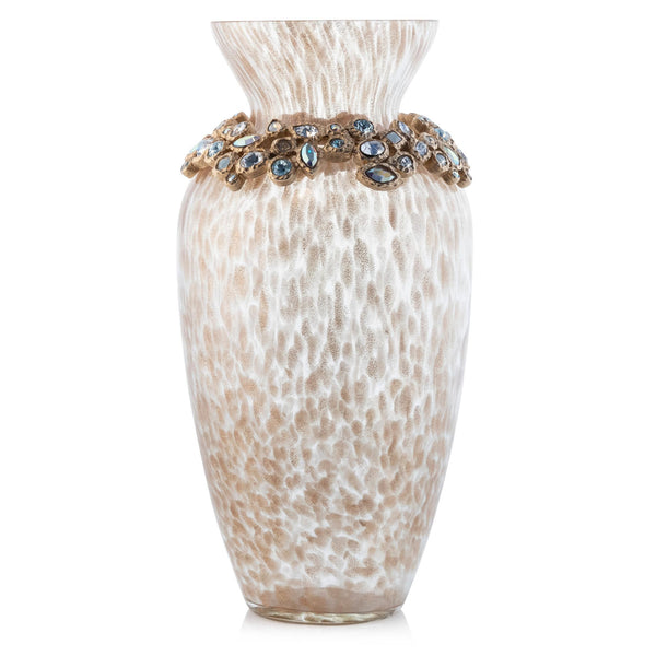 Load image into Gallery viewer, Jay Strongwater Norah Bejeweled Vase - Opal