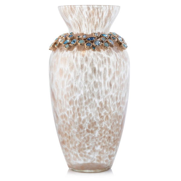 Load image into Gallery viewer, Jay Strongwater Norah Bejeweled Vase - Oceana