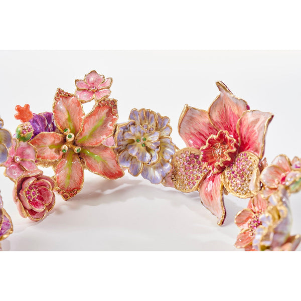 Load image into Gallery viewer, Jay Strongwater Paisley Small Ruffle Flower Bowl