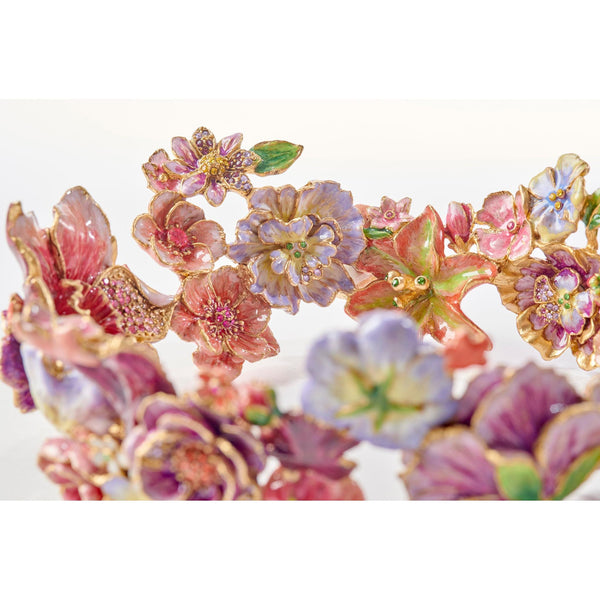 Load image into Gallery viewer, Jay Strongwater Paisley Small Ruffle Flower Bowl