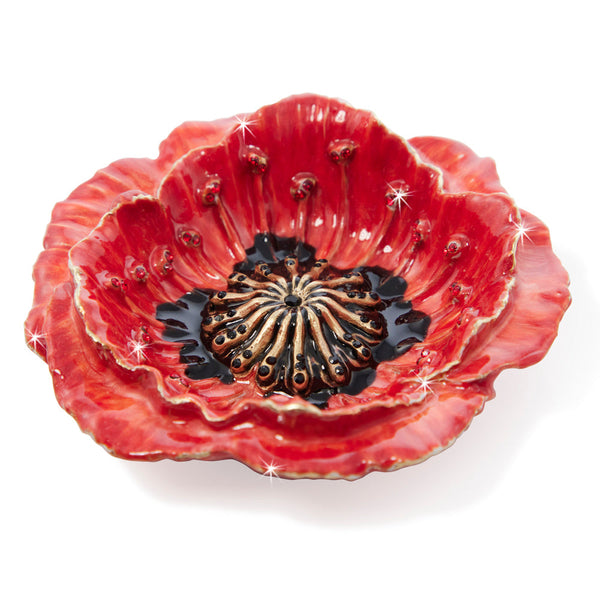 Load image into Gallery viewer, Jay Strongwater Stacie Poppy Trinket Tray
