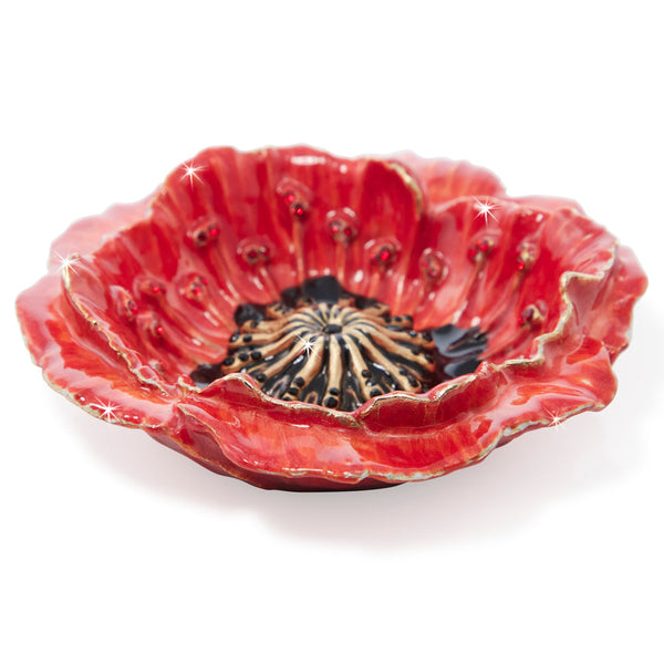 Load image into Gallery viewer, Jay Strongwater Stacie Poppy Trinket Tray