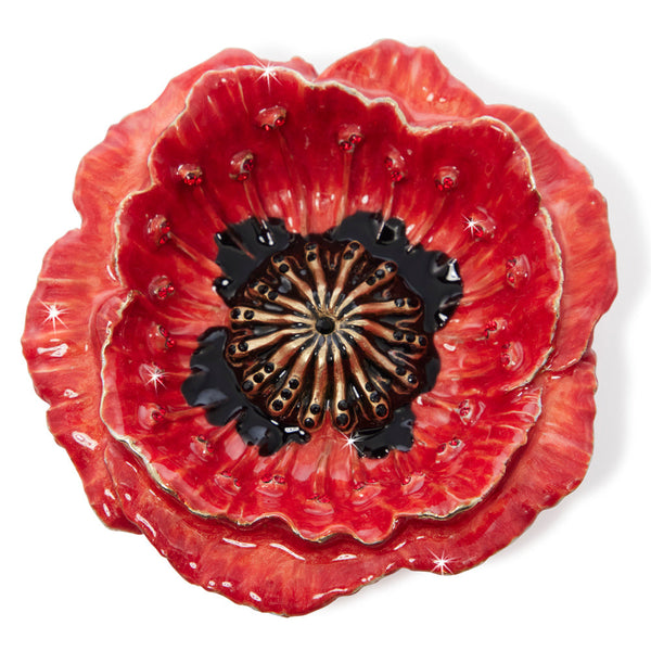 Load image into Gallery viewer, Jay Strongwater Stacie Poppy Trinket Tray