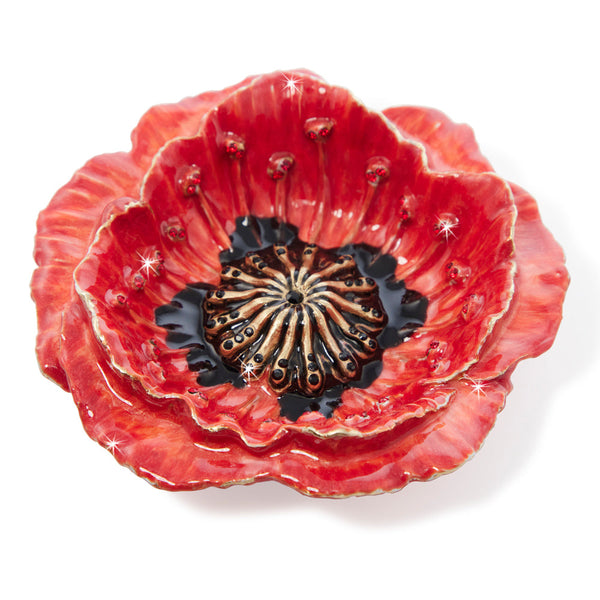 Load image into Gallery viewer, Jay Strongwater Stacie Poppy Trinket Tray