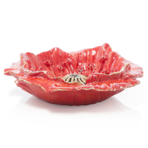 Load image into Gallery viewer, Jay Strongwater Stacie Poppy Trinket Tray