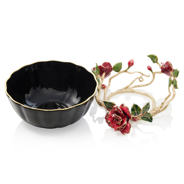 Load image into Gallery viewer, Jay Strongwater Catherine Nightbloom Bowl