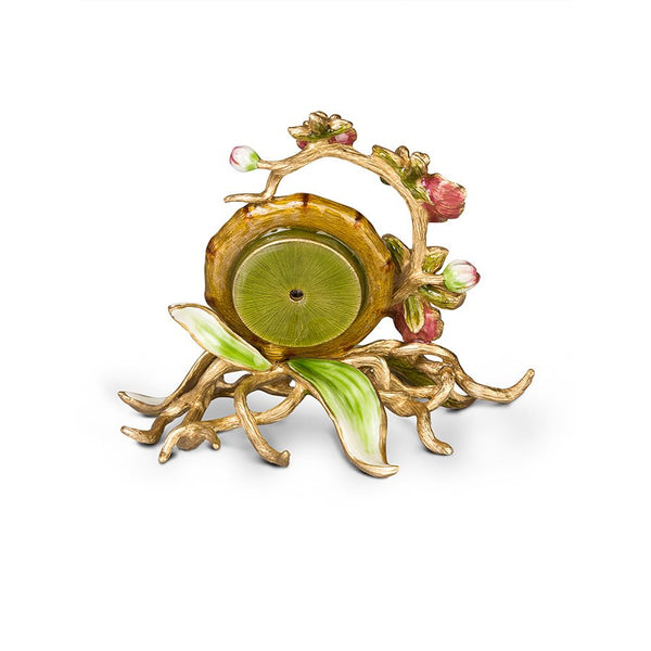 Load image into Gallery viewer, Jay Strongwater Tara Orchid Clock