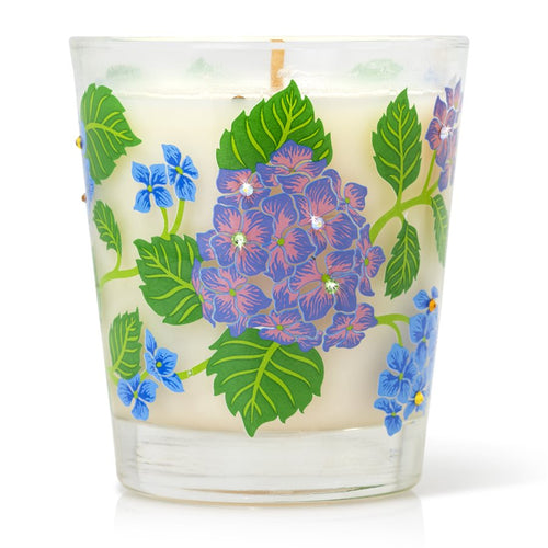 Jay Strongwater Hydrangea Votive Candle