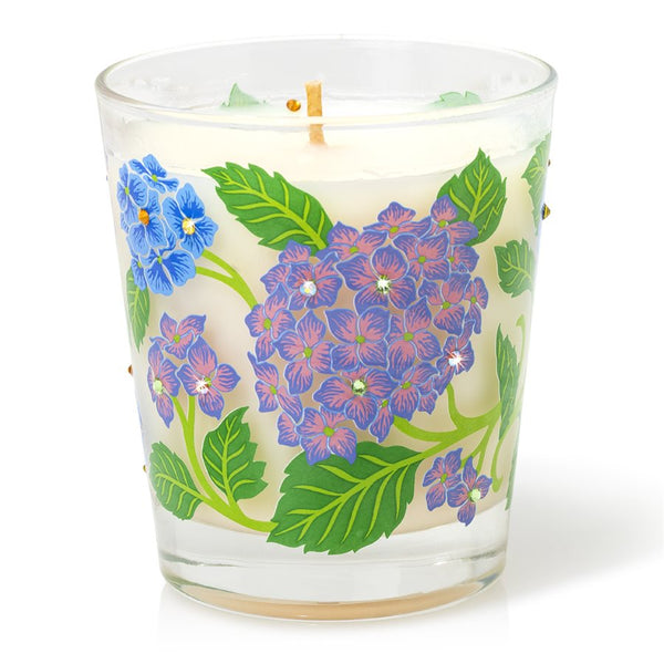 Load image into Gallery viewer, Jay Strongwater Hydrangea Votive Candle