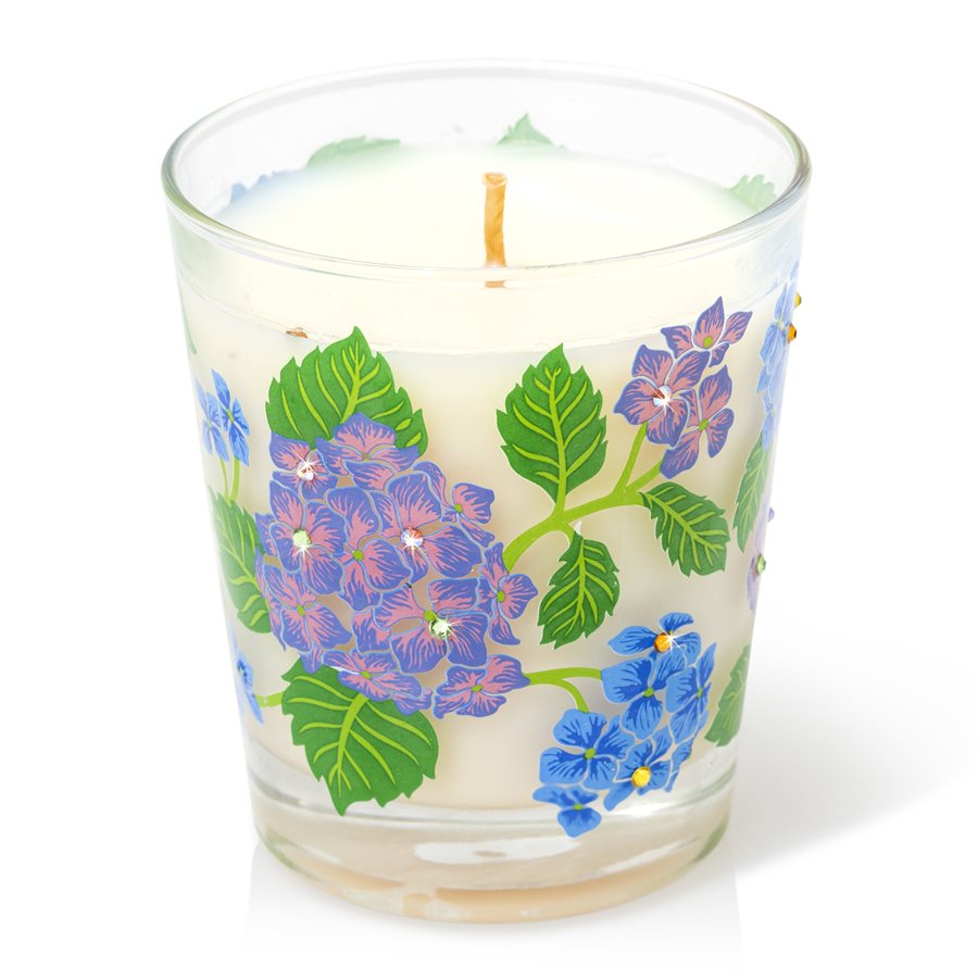 Jay Strongwater Hydrangea Votive Candle Lifelong Collectibles