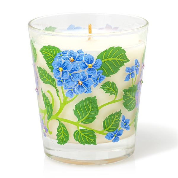 Load image into Gallery viewer, Jay Strongwater Hydrangea Votive Candle