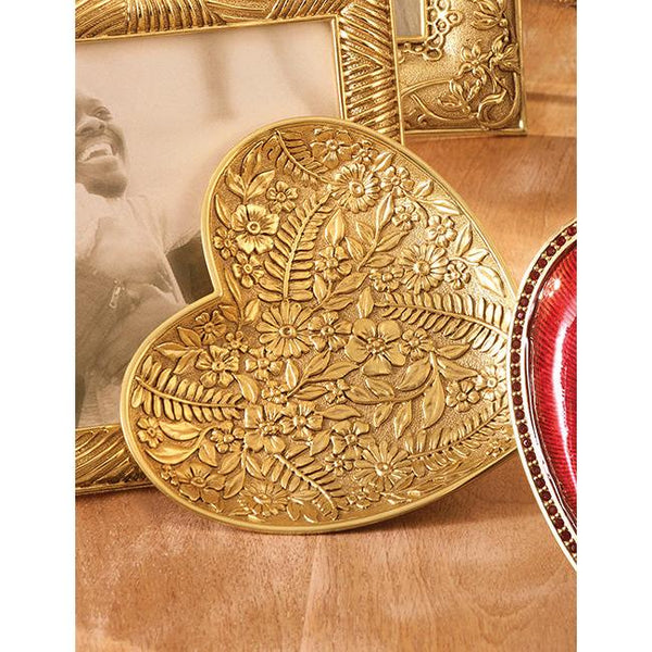 Load image into Gallery viewer, Jay Strongwater Colleen Floral Heart Trinket Tray