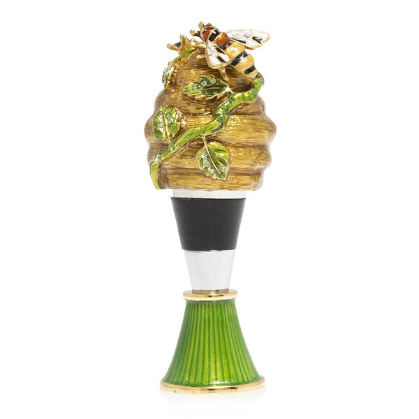 Load image into Gallery viewer, Jay Strongwater Mead - Beehive Wine Stopper and Stand