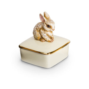 Jay Strongwater Lia Bunny Porcelain Box