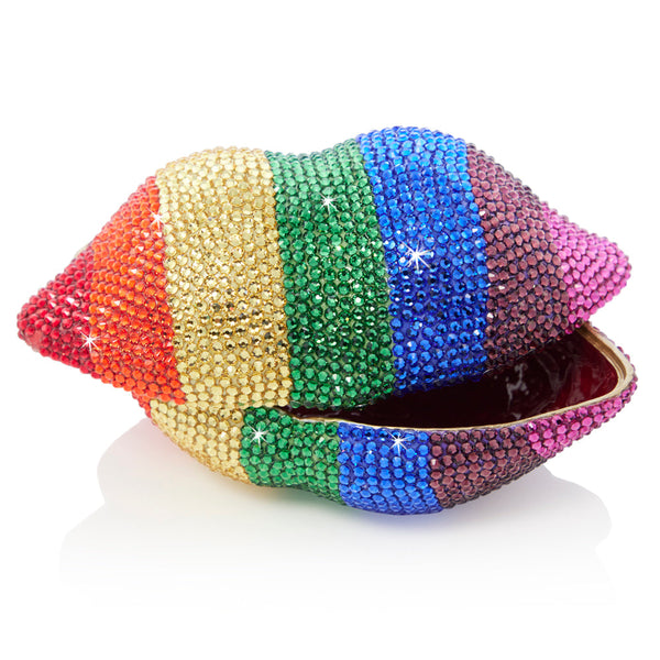 Load image into Gallery viewer, Jay Strongwater Amy Rainbow Lips Box