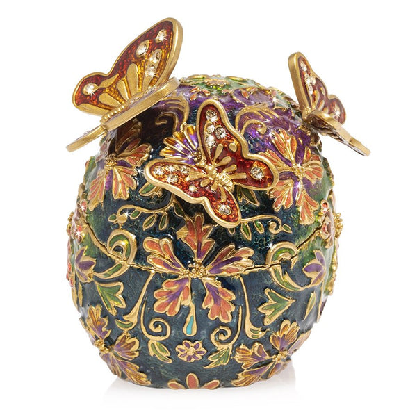 Load image into Gallery viewer, Jay Strongwater Rivera - Skull with Butterflies Box