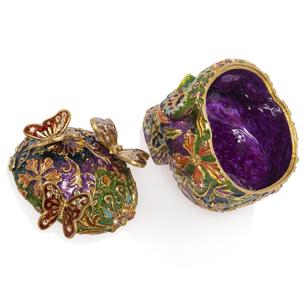 Load image into Gallery viewer, Jay Strongwater Rivera - Skull with Butterflies Box