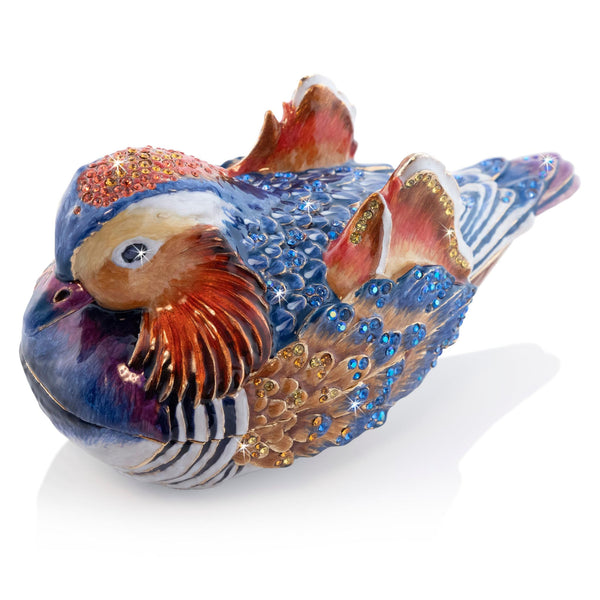 Load image into Gallery viewer, Jay Strongwater Tanner Mandarin Duck Box