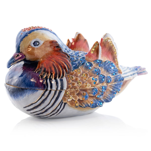 Load image into Gallery viewer, Jay Strongwater Tanner Mandarin Duck Box