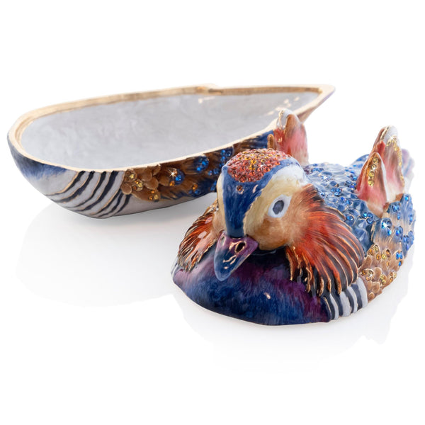 Load image into Gallery viewer, Jay Strongwater Tanner Mandarin Duck Box