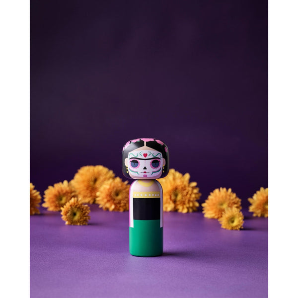 Load image into Gallery viewer, Lucie Kaas Sketch.inc Kokeshi - Frida, Dia de los Muertos