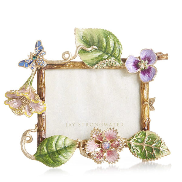 Load image into Gallery viewer, Jay Strongwater Fray Dutch Floral 3" x 4" Frame