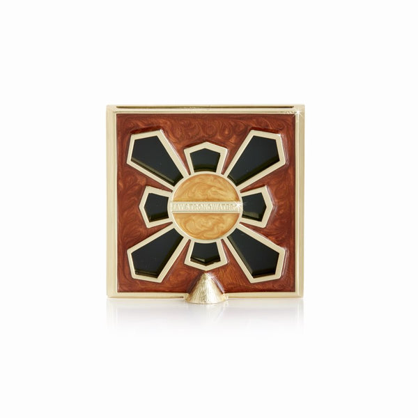 Load image into Gallery viewer, Jay Strongwater Leland Pave Corner 2" Square Frame - Leopard Spotted