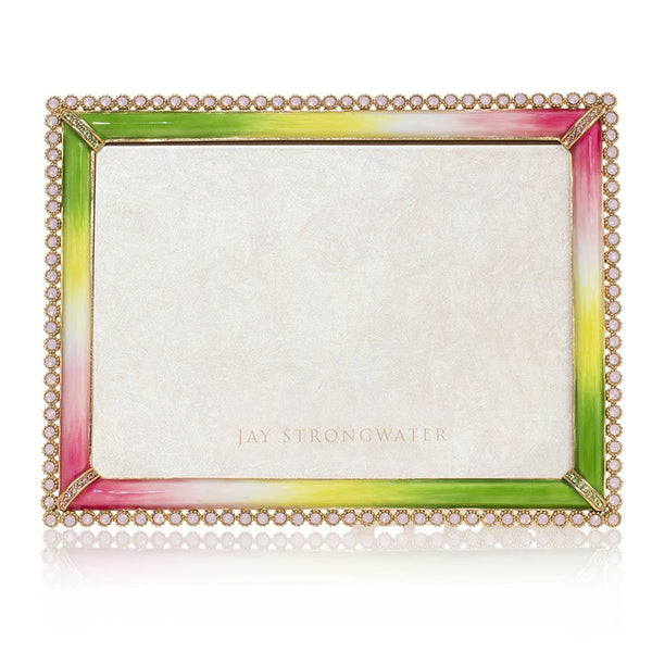 Load image into Gallery viewer, Jay Strongwater Lucas - Stone Edge 5" x 7" Frame - Flora