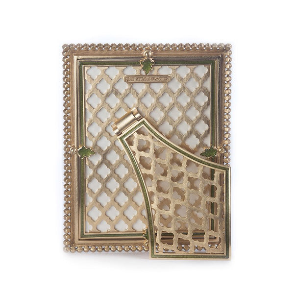 Load image into Gallery viewer, Jay Strongwater Lucas Stone Edge 5" x 7" Frame - Apple