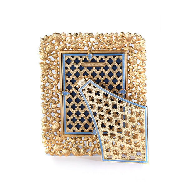 Load image into Gallery viewer, Jay Strongwater Javier Bejeweled 5" x 7" Frame - Oceana