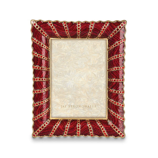 Load image into Gallery viewer, Jay Strongwater Blair Ruffled Edge 5" x 7" Frame