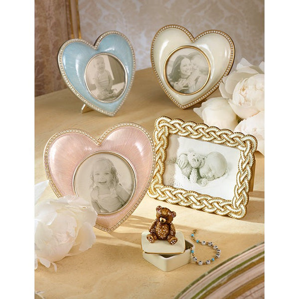 Load image into Gallery viewer, Jay Strongwater Chantal Heart Frame - Pink