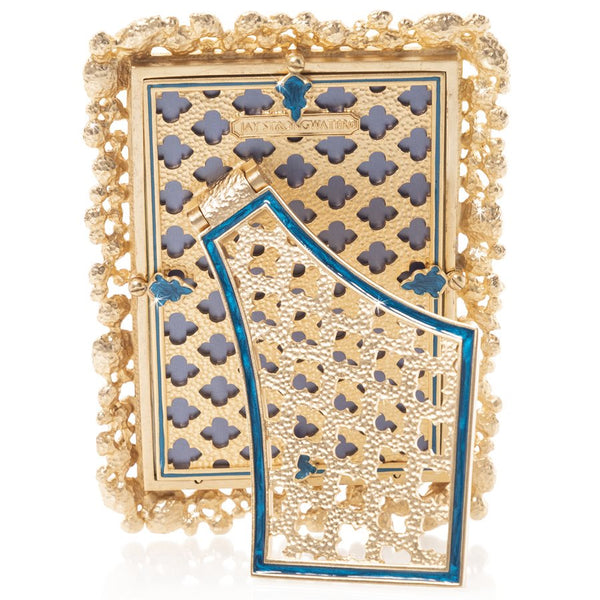 Load image into Gallery viewer, Jay Strongwater Bejeweled 4" x 6" Frame - Peacock