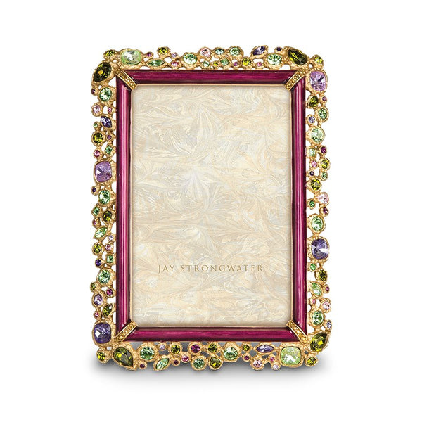 Load image into Gallery viewer, Jay Strongwater Emery Bejeweled 4" x 6" Frame - Multicolored